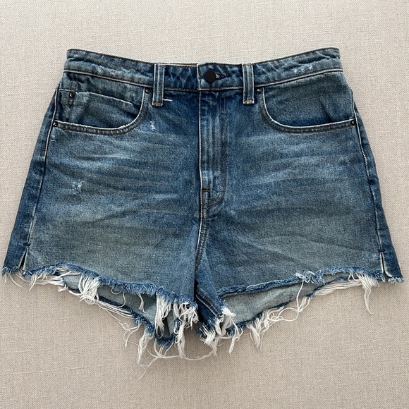 ALEXANDER WANG High Waist Cutoff Denim Jean Shorts - Picture 1 of 7